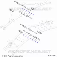 SUSPENSION TRASERA CONTROL ARM, MOUNTING