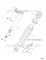 SUSPENSION, SHOCK TRASERO MOUNTING