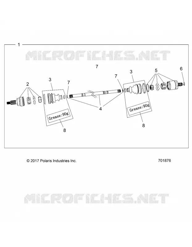 TREN, FRONT HALF SHAFT