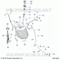 SISTEMA DE COMBUSTIBLE, FUEL TANK ASM.