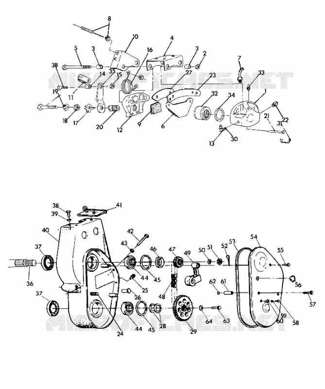 FRENO AND CADENACASE ALL SWEDISH SNOWMOBILES LESS SUPERTRAK, WIDETRAK   LITE (4922482248001A)