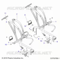 ASIENTO BELT MOUNTING, FRONT