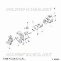 BRAKES, BRAKE PINZA FRENO DELANTERA (TO 8/16/2021)