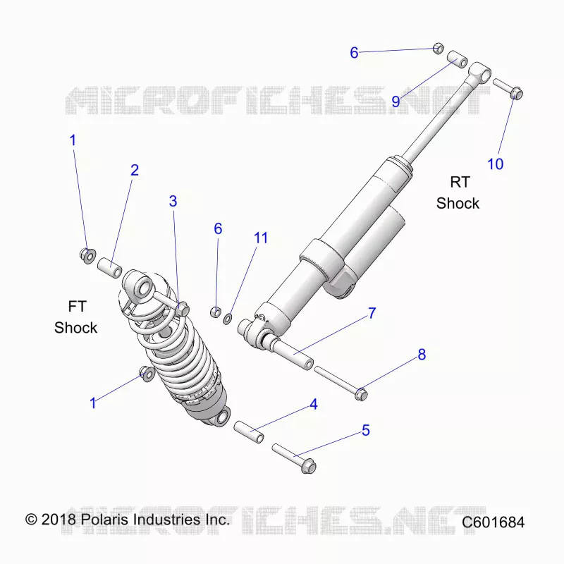 SUSPENSION, MONTAJE DE DESCARGA, REAR SUSP.