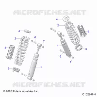 SUSPENSION TRASERA SHOCKS AND MOUNTING