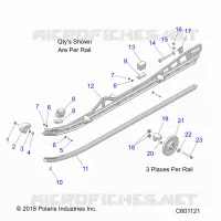 SUSPENSION, RAIL, LH/RH