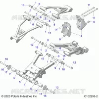 SUSPENSION TRASERA CONTROL ARM MOUNTING