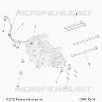 TREN, GEARCASE, REAR, MOUNTING