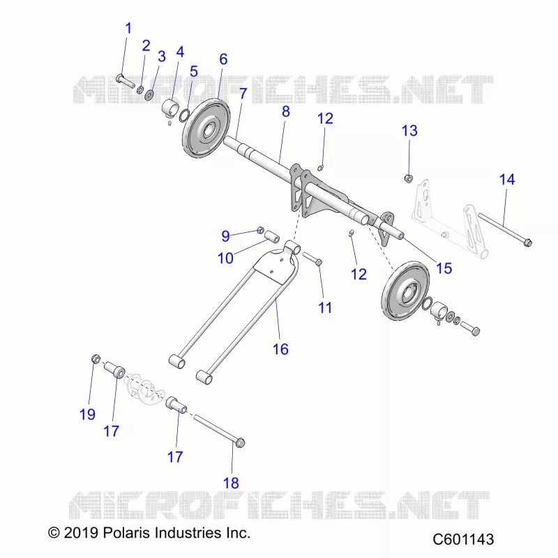 SUSPENSION, TRASERO ARM PAR