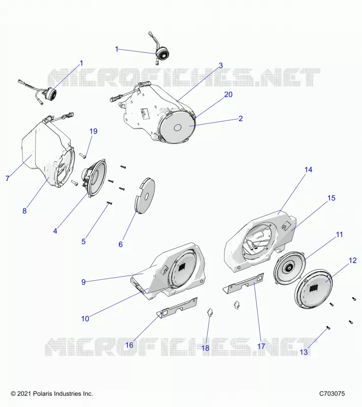 ELECTRICA, AUDIO, SPEAKERS RIDE COMMAND