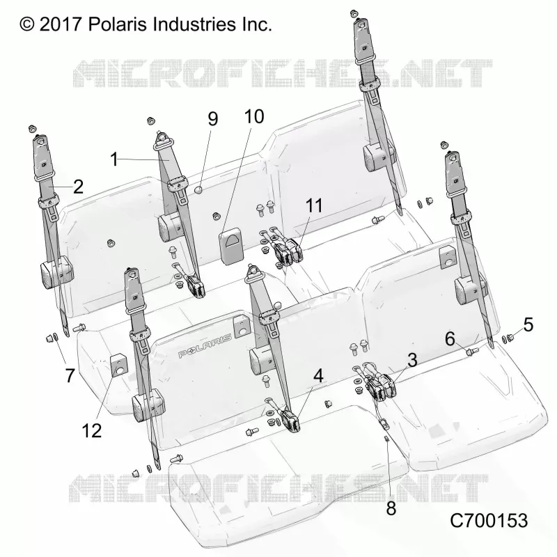 ASIENTO BELT MOUNTING