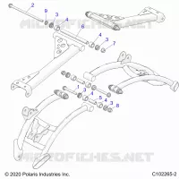 SUSPENSION TRASERA CONTROL ARM, MOUNTING