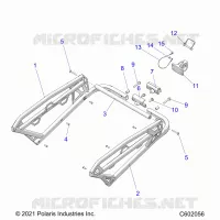 CHASIS, REAR RACK AND HITCH