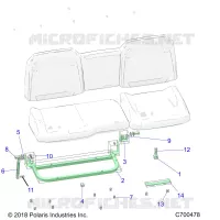 ASIENTO ASM. REAR FRAME