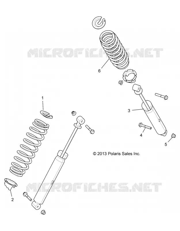 SUSPENSION, SHOCK TRASERO