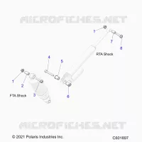 SUSPENSION, MONTAJE DE DESCARGA, REAR SUSP.