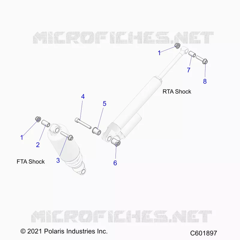 SUSPENSION, MONTAJE DE DESCARGA, REAR SUSP.