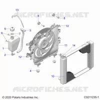 ENGINE, SISTEMA DE REFRIGERACIÃ“N, RADIATOR, FAN & OVERFLOW BOTTLE