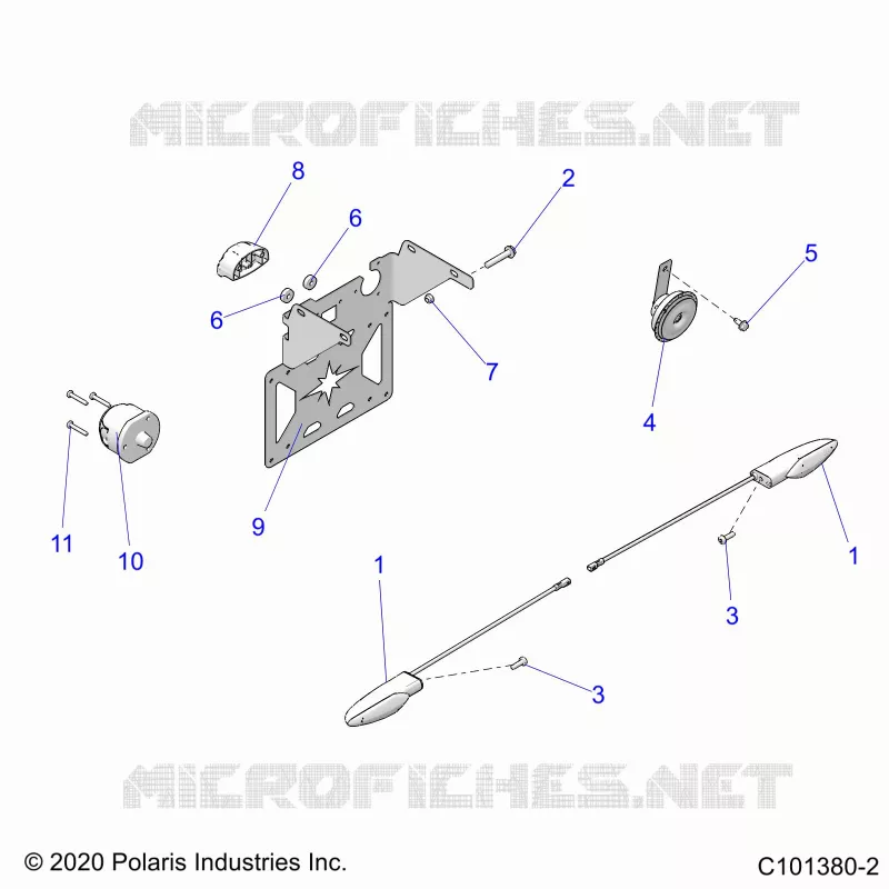 ELECTRICA, TURN SIGNALS, HORN, AND LICENSE PLATE LIGHT