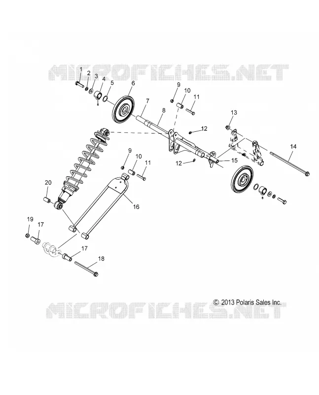 SUSPENSION, TRASERO ARM PAR
