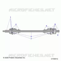 TREN, FRONT HALF SHAFT