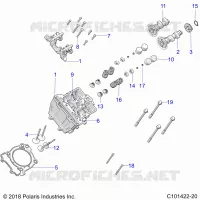 ENGINE, CULATA, CAMS AND VALVES