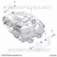 MOTOR, MOTOR AND TRANSMSSION MOUNTING