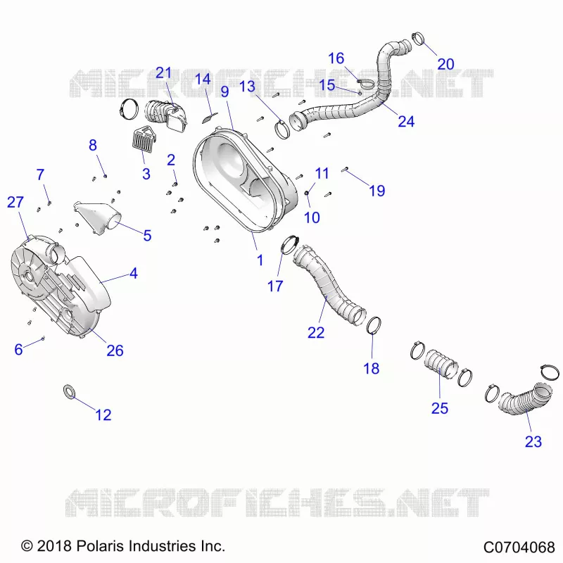 TREN, CLUTCH COVER AND DUCTING