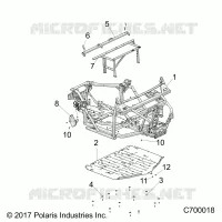 CHASSIS, MARCO PRINCIPAL AND SKID PLATES