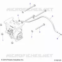 TREN, GEARCASE MOUNTING, REAR
