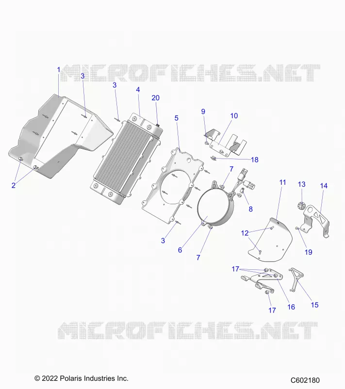 MOTOR, RADIATOR MOUNTING
