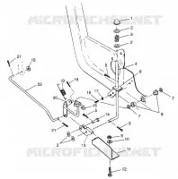 Y PEDAL FRENO DE ESTACIONAMIENTO NORWEGIAN BIG BOSS 6X6 400L N97AE38D (4940814081D01A)