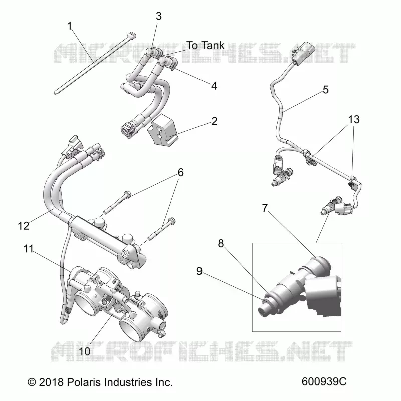 SISTEMA DE COMBUSTIBLE, RAIL, LINES AND THROTTLE BODY
