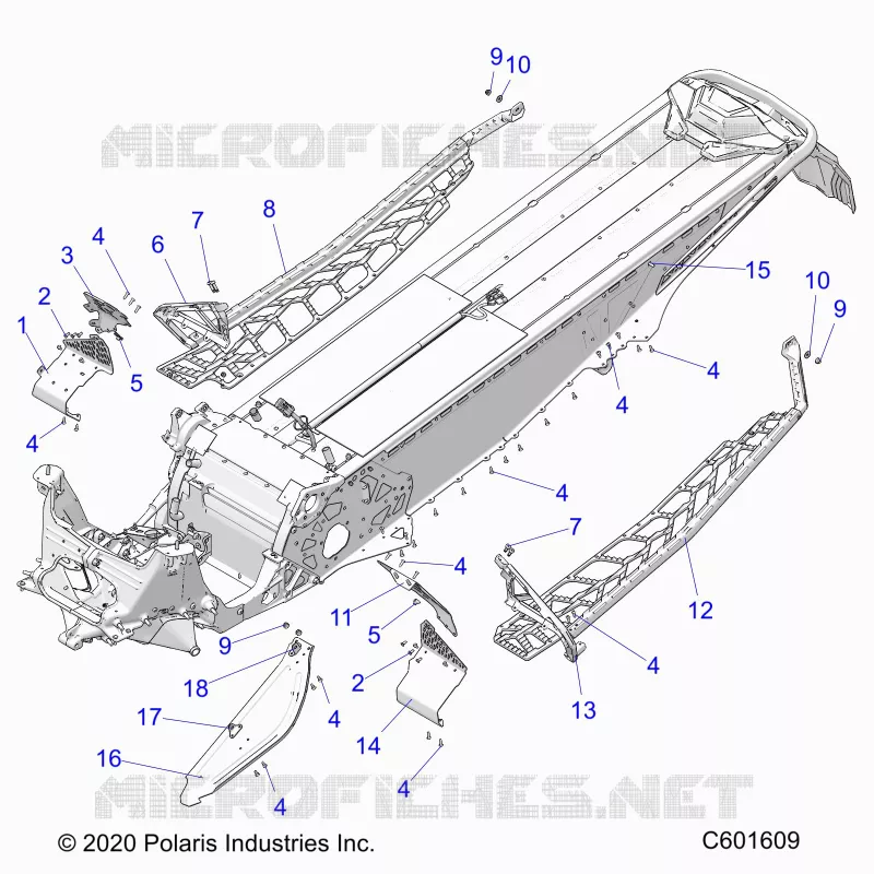 CHASSIS, PROTECCIÃ³N DEL EMBRAGUE, FOOTRESTS, AND RUNNINGBOARDS