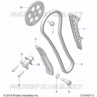 LA CADENA DE LEVAS AND TENSIONER