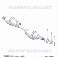 DRIVE TRAIN, HALF EJE TRASERO