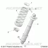 SUSPENSION, REAR MONTAJE DE DESCARGA
