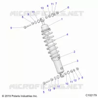 SUSPENSION, CHOQUE FRONTAL MOUNTING