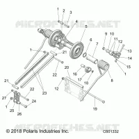 SUSPENSION, TRASERO ARM PAR