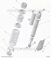 SUSPENSION, REAR MONTAJE DE DESCARGA
