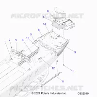 CHASIS, REAR, MISC. COVERS AND SNOWFLAP