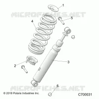 SUSPENSION, CHOQUE FRONTAL MOUNTING