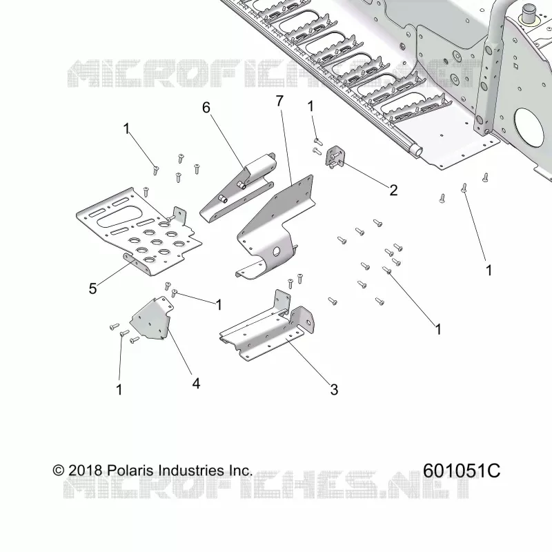 CHASIS, FOOTREST-RH