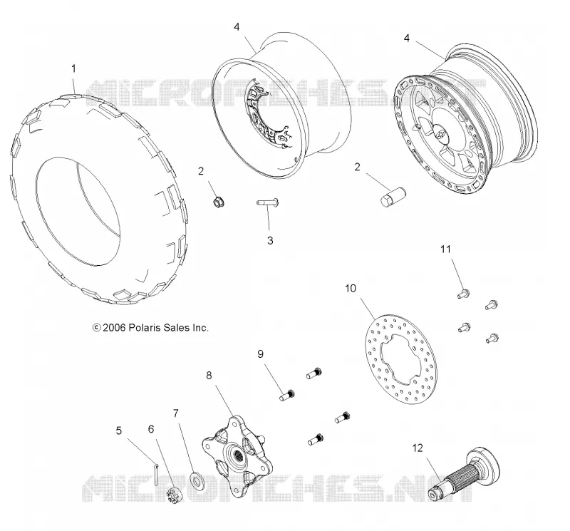 RUEDA DELANTERA and FRENO DISK/HUBS