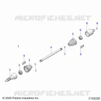 TREN, REAR DRIVE SHAFT