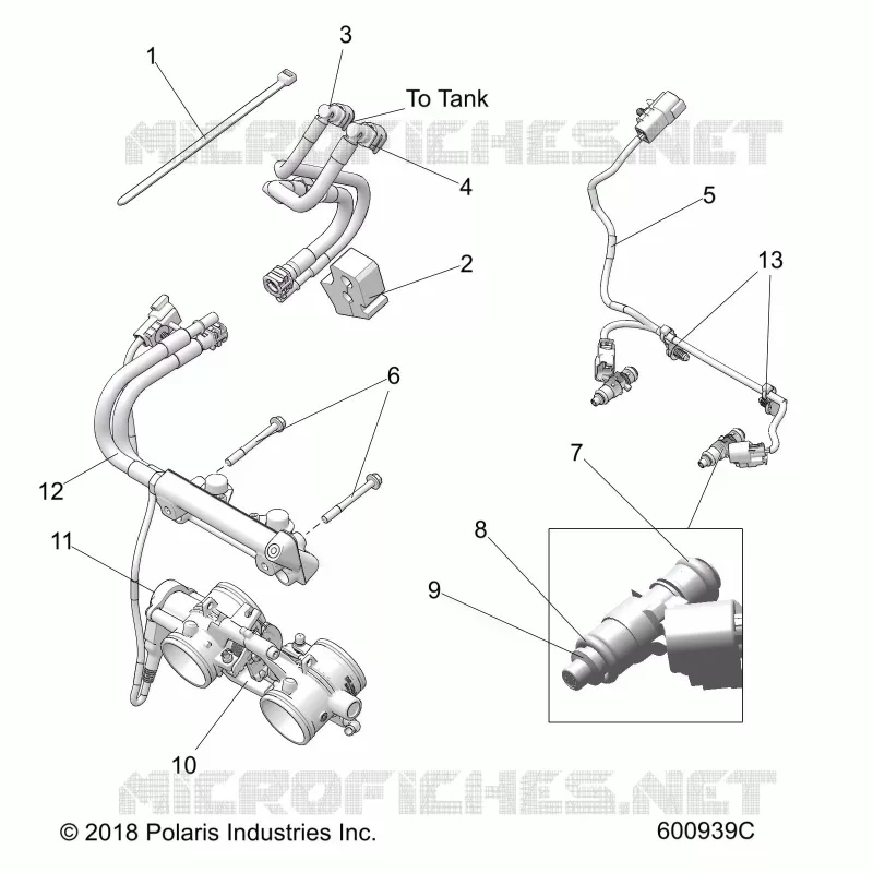 SISTEMA DE COMBUSTIBLE, RAIL, LINES AND THROTTLE BODY