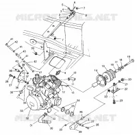 MONTAJE DEL MOTOR (SPORT) Sport 400L W97BA38C (4940124012A009)
