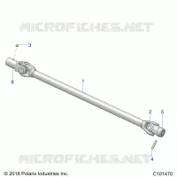 TREN, PROP SHAFT, FRONT
