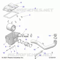 ENGINE, TOMA DE AIRE SYSTEM
