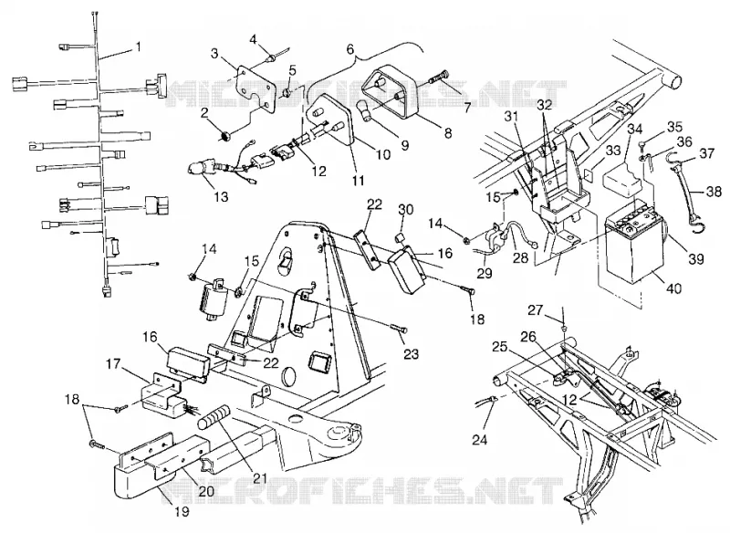 ELECTRICA/LUZ DE LA COLA MAGNUM 4X4 W97AC42A,  SWEDISH MAGNUM 4X4 S97AC42E AND (4940834083C008)
